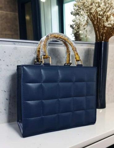 Ivory Luxe Quilted Tote