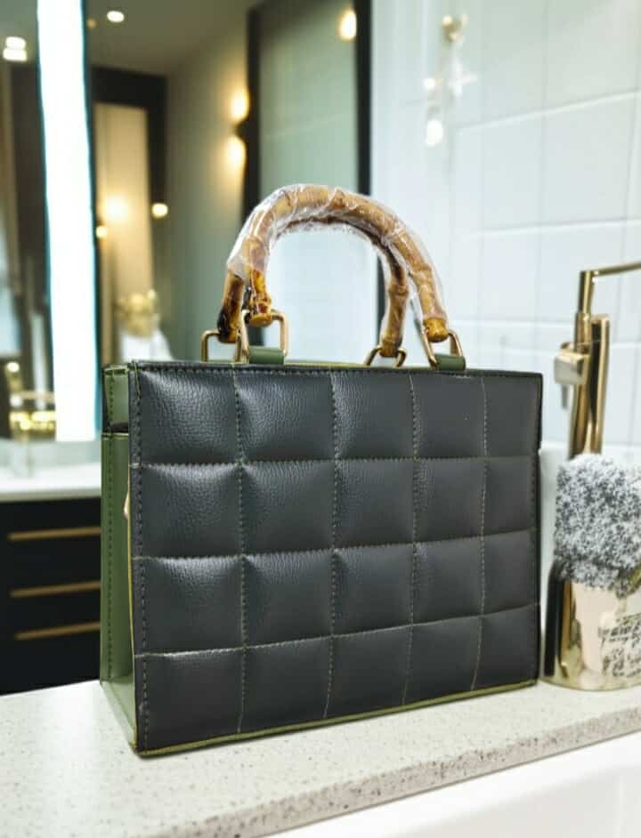 Ivory Luxe Quilted Tote