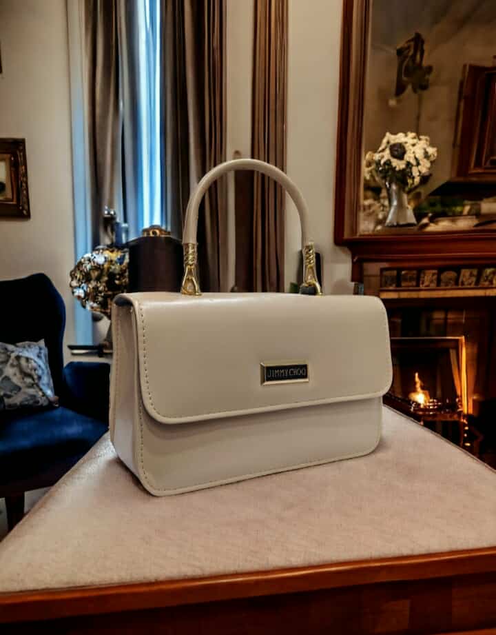 Pearl Elegance Mini Top-Handle Bag