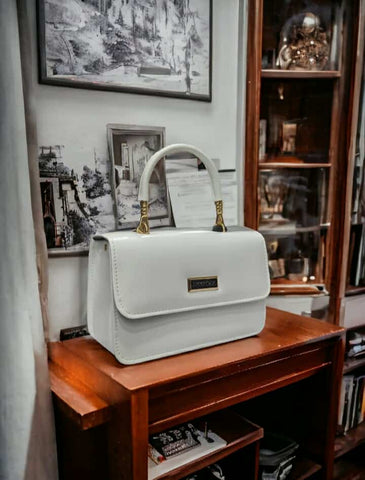 Pearl Elegance Mini Top-Handle Bag