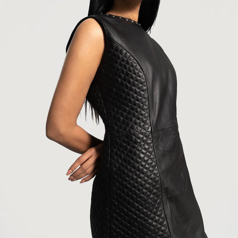 Women Faux Leather Dress