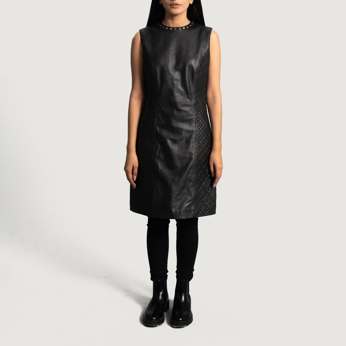 Women Faux Leather Dress